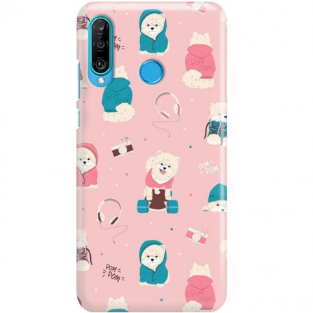ETUI CLEAR NA TELEFON HUAWEI P30 LITE CUTE DOGS 2