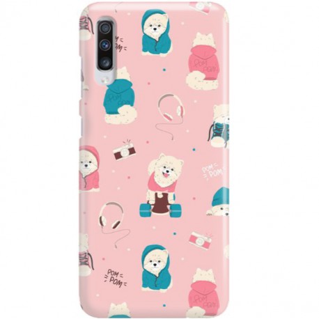 ETUI CLEAR NA TELEFON SAMSUNG GALAXY A70 CUTE DOGS 2