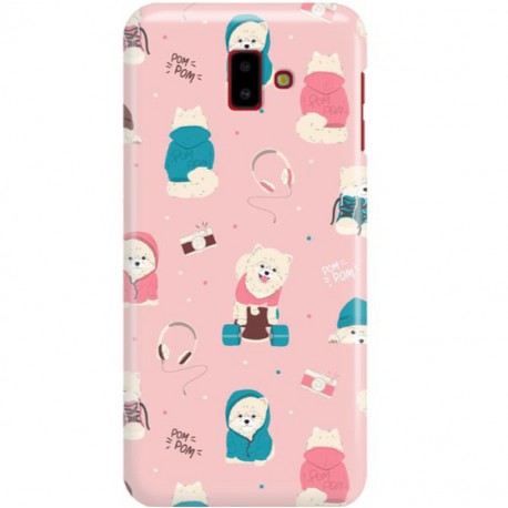 ETUI CLEAR NA TELEFON SAMSUNG GALAXY J6 PLUS 2018 CUTE DOGS 2