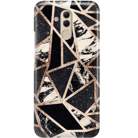 ETUI CLEAR NA TELEFON HUAWEI MATE 20 LITE CZARNY MARMUR