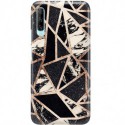 ETUI CLEAR NA TELEFON HUAWEI P SMART PRO / HONOR Y9S CZARNY MARMUR