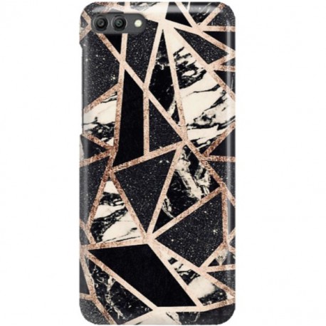 ETUI CLEAR NA TELEFON HUAWEI Y9 2018 CZARNY MARMUR