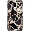 ETUI CLEAR NA TELEFON LG G7 CZARNY MARMUR