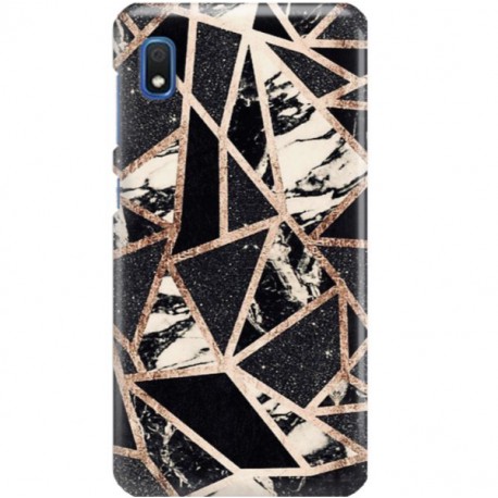 ETUI CLEAR NA TELEFON SAMSUNG GALAXY A10 CZARNY MARMUR