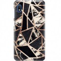 ETUI CLEAR NA TELEFON SAMSUNG GALAXY A10 CZARNY MARMUR