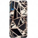 ETUI CLEAR NA TELEFON SAMSUNG GALAXY A50 CZARNY MARMUR