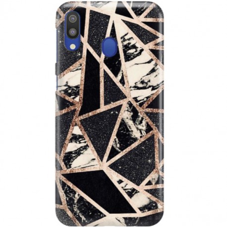 ETUI CLEAR NA TELEFON SAMSUNG GALAXY M20 CZARNY MARMUR
