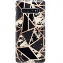 ETUI CLEAR NA TELEFON SAMSUNG GALAXY S10 PLUS CZARNY MARMUR