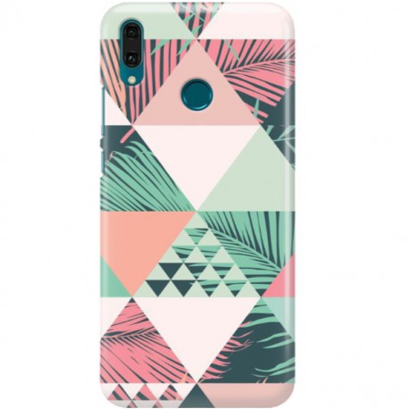 ETUI CLEAR NA TELEFON HUAWEI Y9 2019 EGZOTYCZNE TRÓJLĄTY