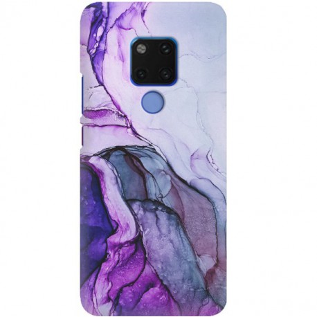 ETUI CLEAR NA TELEFON HUAWEI MATE 20 FIOLETOWY MARMUREK