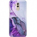 ETUI CLEAR NA TELEFON HUAWEI MATE 20 LITE FIOLETOWY MARMUREK