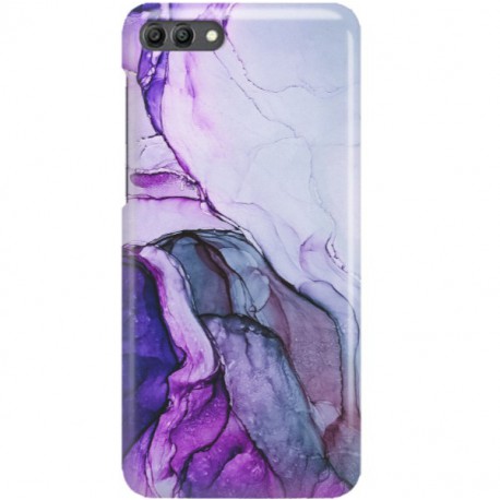 ETUI CLEAR NA TELEFON HUAWEI Y9 2018 FIOLETOWY MARMUREK