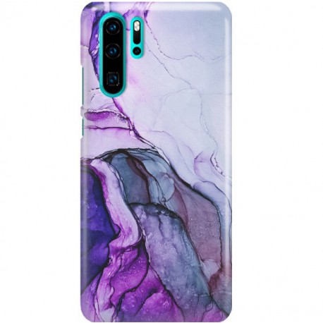 ETUI CLEAR NA TELEFON HUAWEI P30 PRO FIOLETOWY MARMUREK