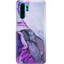 ETUI CLEAR NA TELEFON HUAWEI P30 PRO FIOLETOWY MARMUREK