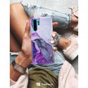 ETUI CLEAR NA TELEFON HUAWEI P30 PRO FIOLETOWY MARMUREK