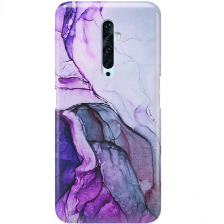 ETUI CLEAR NA TELEFON OPPO RENO 2 FIOLETOWY MARMUREK