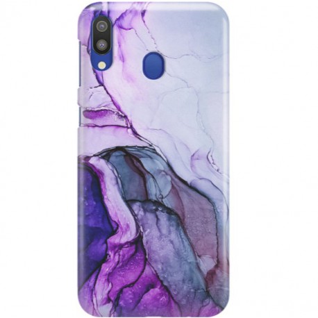 ETUI CLEAR NA TELEFON SAMSUNG GALAXY M20 FIOLETOWY MARMUREK