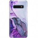 ETUI CLEAR NA TELEFON SAMSUNG GALAXY S10 FIOLETOWY MARMUREK