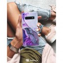 ETUI CLEAR NA TELEFON SAMSUNG GALAXY S10 FIOLETOWY MARMUREK