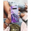 ETUI CLEAR NA TELEFON SAMSUNG GALAXY S10 PLUS FIOLETOWY MARMUREK