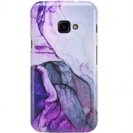 ETUI CLEAR NA TELEFON SAMSUNG GALAXY XCOVER 4 FIOLETOWY MARMUREK