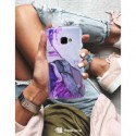 ETUI CLEAR NA TELEFON SAMSUNG GALAXY XCOVER 4 FIOLETOWY MARMUREK