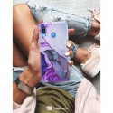 ETUI CLEAR NA TELEFON SAMSUNG GALAXY A40 FIOLETOWY MARMUREK