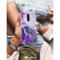 ETUI CLEAR NA TELEFON XIAOMI REDMI 8 FIOLETOWY MARMUREK