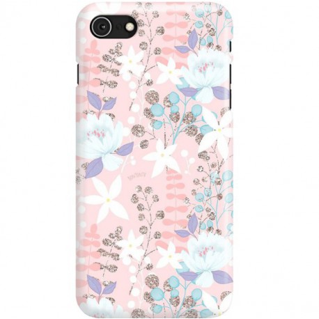 ETUI CLEAR NA TELEFON APPLE IPHONE 7 / 8 FLOWERS