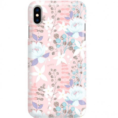 ETUI CLEAR NA TELEFON APPLE IPHONE X / XS FLOWERS