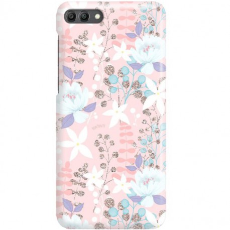 ETUI CLEAR NA TELEFON HUAWEI Y9 2018 FLOWERS