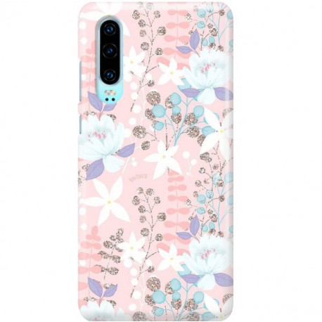 ETUI CLEAR NA TELEFON HUAWEI P30 FLOWERS