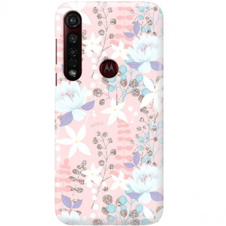 ETUI CLEAR NA TELEFON MOTOROLA MOTO G8 PLUS FLOWERS