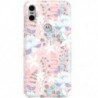 ETUI CLEAR NA TELEFON MOTOROLA MOTO ONE FLOWERS