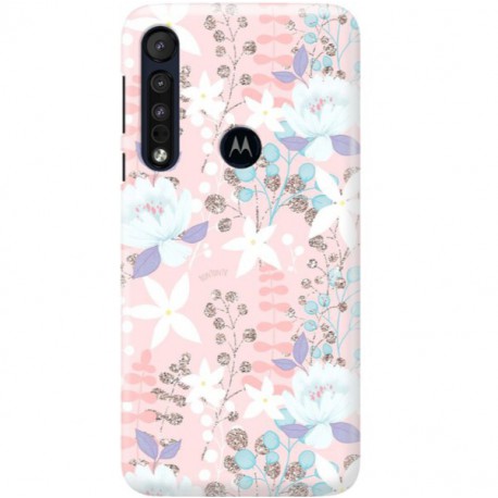 ETUI CLEAR NA TELEFON MOTOROLA MOTO ONE MACRO FLOWERS