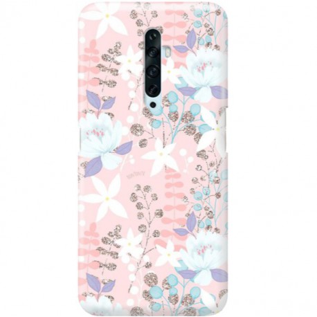 ETUI CLEAR NA TELEFON OPPO RENO 2 FLOWERS