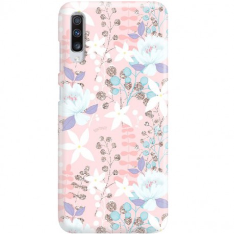 ETUI CLEAR NA TELEFON SAMSUNG GALAXY A70 FLOWERS