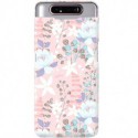 ETUI CLEAR NA TELEFON SAMSUNG GALAXY A80 FLOWERS