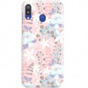 ETUI CLEAR NA TELEFON SAMSUNG GALAXY M20 FLOWERS