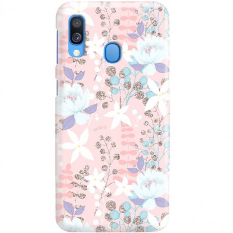 ETUI CLEAR NA TELEFON SAMSUNG GALAXY A40 FLOWERS