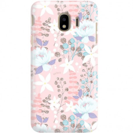 ETUI CLEAR NA TELEFON SAMSUNG GALAXY J4 2018 FLOWERS