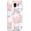 ETUI CLEAR NA TELEFON SAMSUNG GALAXY J4 2018 FLOWERS