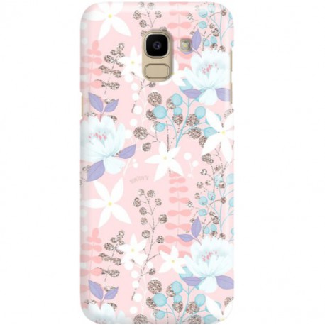 ETUI CLEAR NA TELEFON SAMSUNG GALAXY J6 2018 FLOWERS
