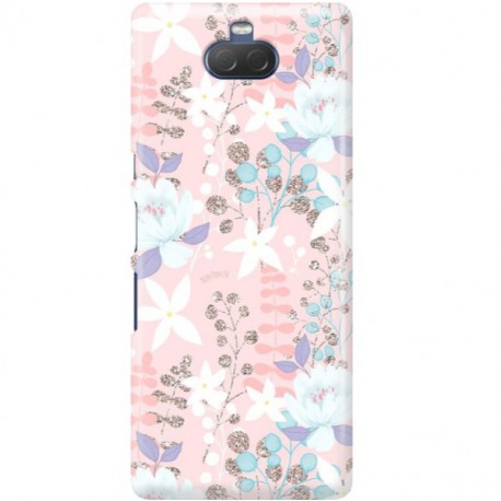 ETUI CLEAR NA TELEFON SONY XPERIA 10 FLOWERS