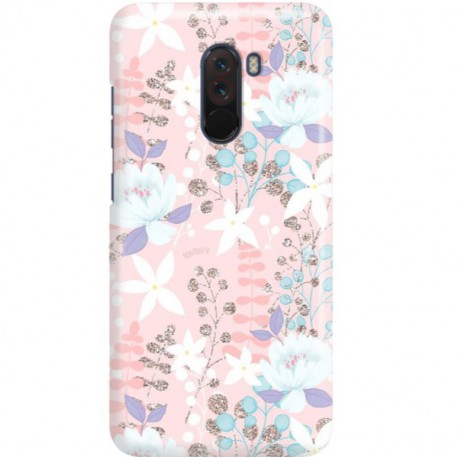 ETUI CLEAR NA TELEFON XIAOMI POCO F1 FLOWERS