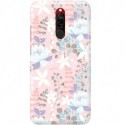 ETUI CLEAR NA TELEFON XIAOMI REDMI 8 FLOWERS