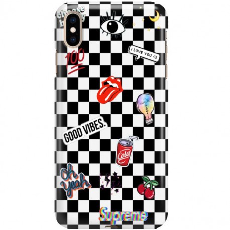 ETUI CLEAR NA TELEFON APPLE IPHONE XS MAX GOOD VIBES