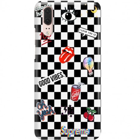 ETUI CLEAR NA TELEFON HUAWEI P20 GOOD VIBES