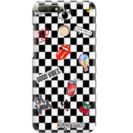 ETUI CLEAR NA TELEFON HUAWEI Y6 2018 PRIME GOOD VIBES