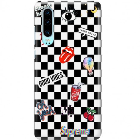 ETUI CLEAR NA TELEFON HUAWEI P30 GOOD VIBES